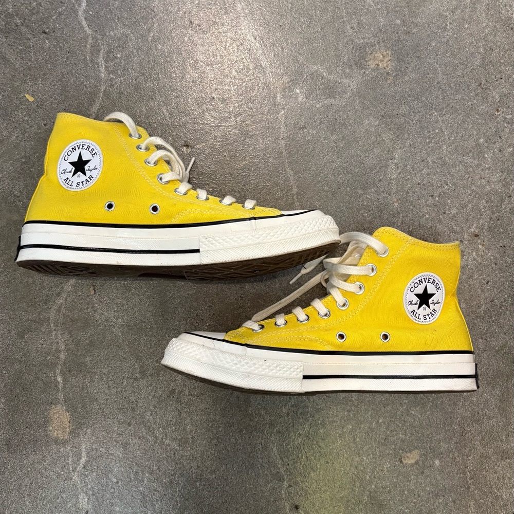 Converse Yellow High-Top Sneakers